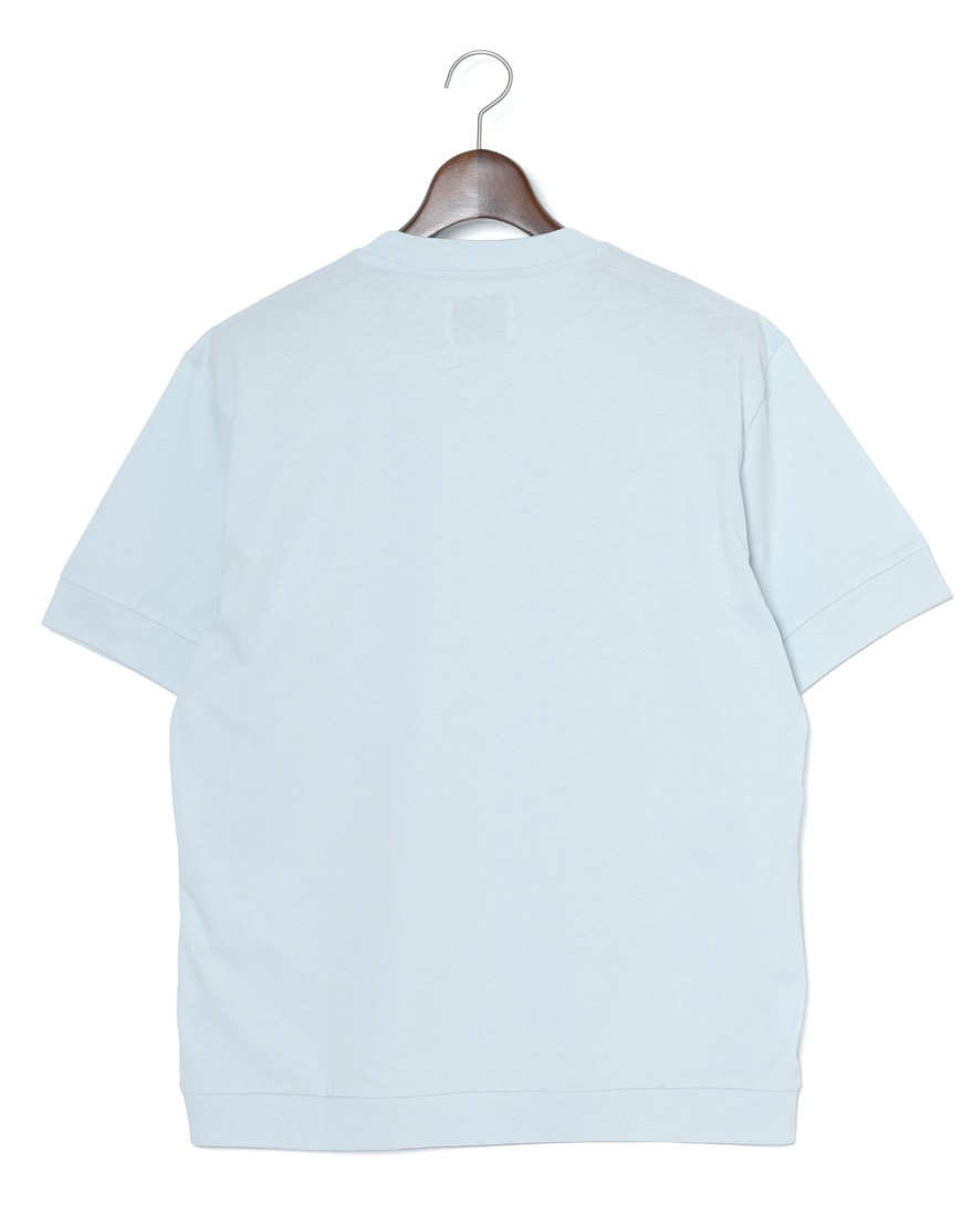 WOCコットン クルーネック リブ Tシャツ【ATENE T-SHIRT】06l