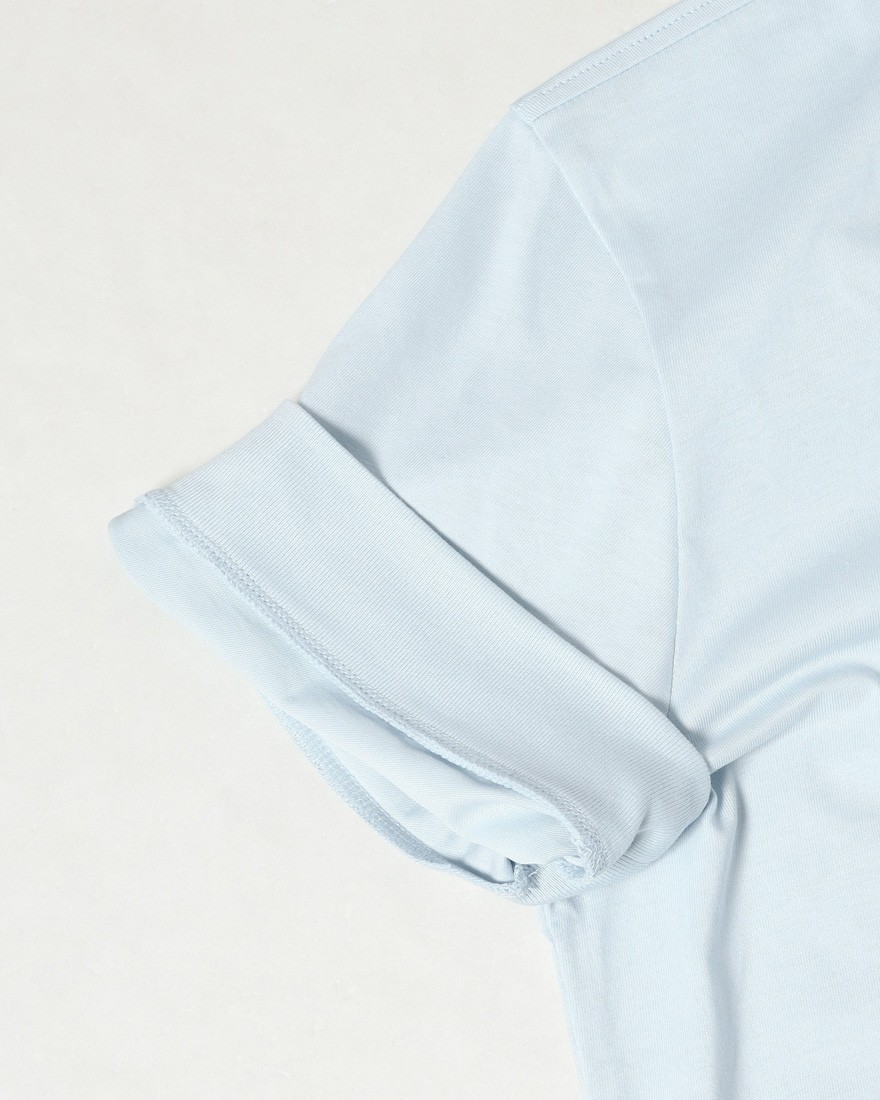 WOCコットン クルーネック リブ Tシャツ【ATENE T-SHIRT】13l