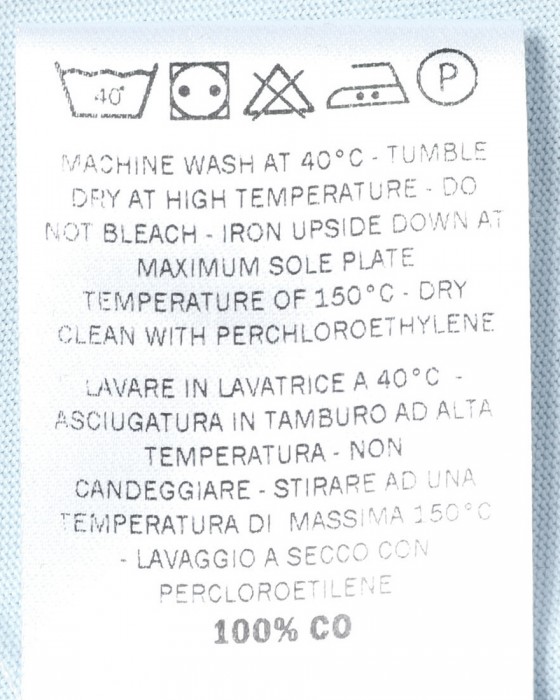 WOCコットン クルーネック リブ Tシャツ【ATENE T-SHIRT】15l