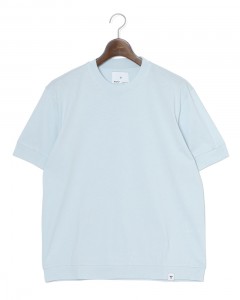 コットン クルーネック リブ Tシャツ【ATENE T-SHIRT】