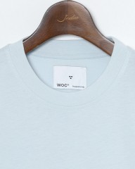 WOCコットン クルーネック リブ Tシャツ【ATENE T-SHIRT】mb_07l