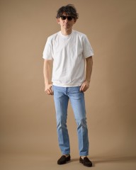 WOCコットン クルーネック リブ Tシャツ【ATENE T-SHIRT】mb_ma