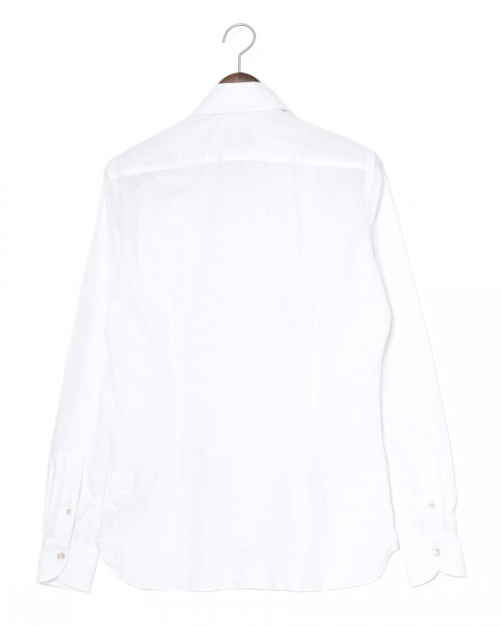 LUIGI BORRELLIリネンコットン セミワイドカラーシャツ【LUCIANO/ルチアーノ】04l