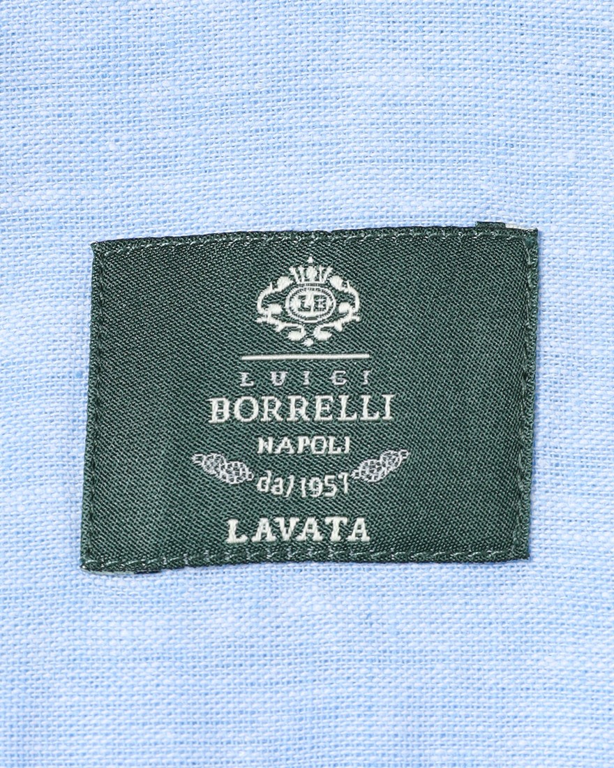 LUIGI BORRELLIリネンコットン セミワイドカラーシャツ【LUCIANO/ルチアーノ】11l