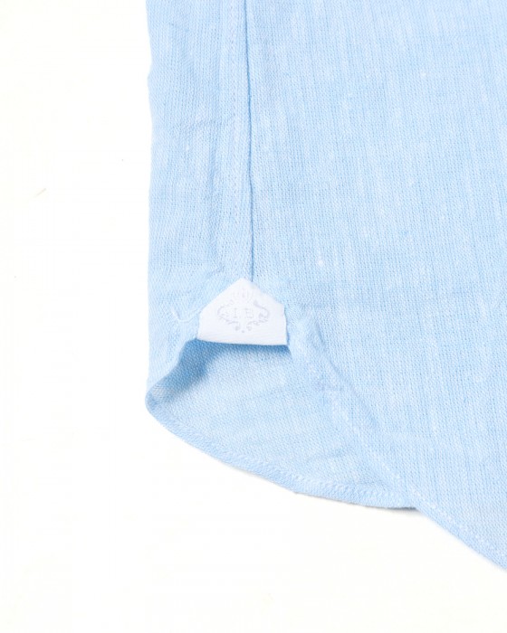 LUIGI BORRELLIリネンコットン セミワイドカラーシャツ【LUCIANO/ルチアーノ】12l