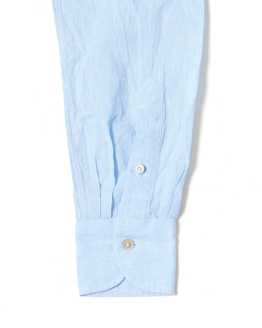 LUIGI BORRELLIリネンコットン セミワイドカラーシャツ【LUCIANO/ルチアーノ】16l