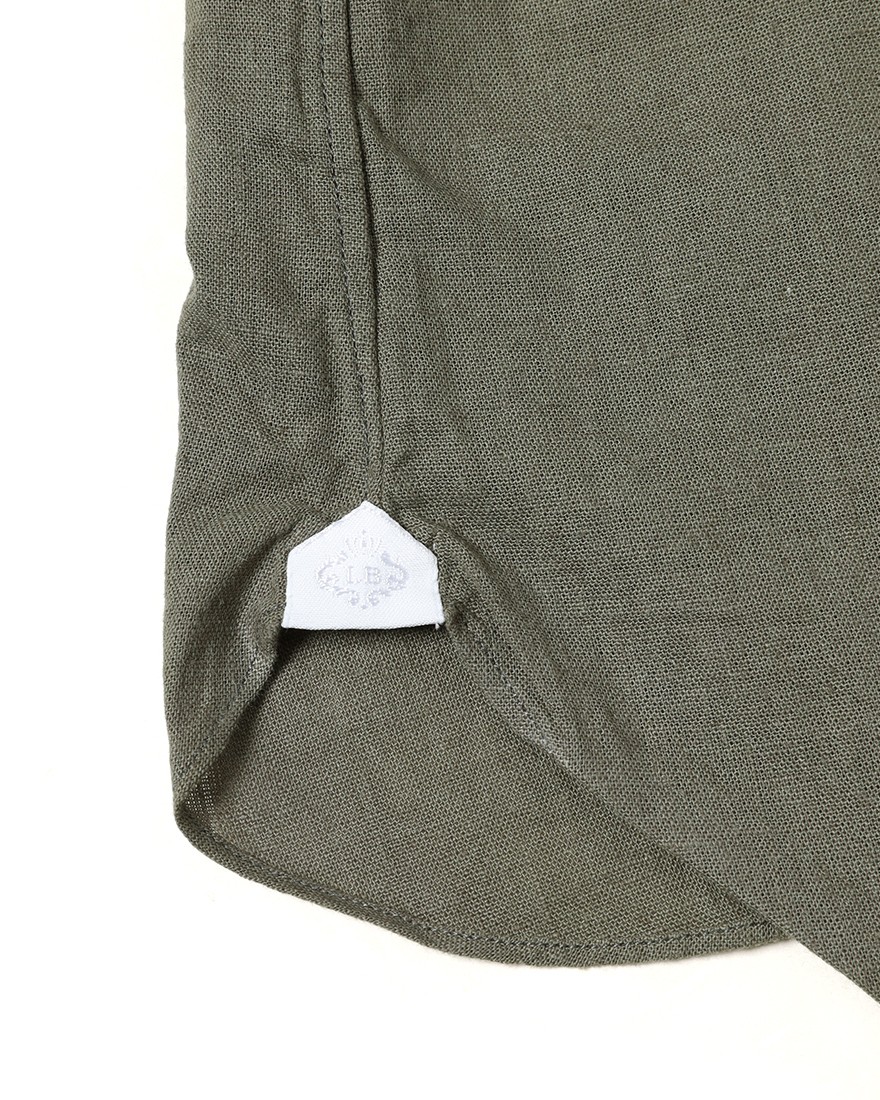 LUIGI BORRELLIリネンコットン セミワイドカラーシャツ【LUCIANO/ルチアーノ】12l