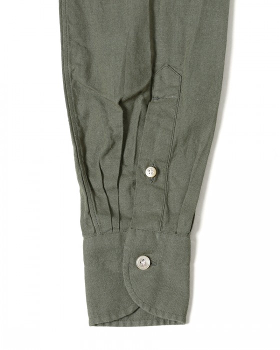 LUIGI BORRELLIリネンコットン セミワイドカラーシャツ【LUCIANO/ルチアーノ】16l