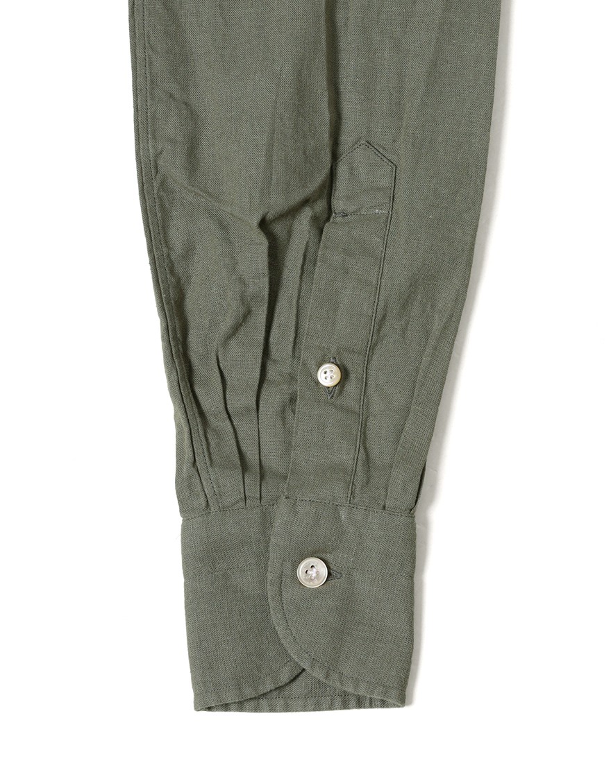 LUIGI BORRELLIリネンコットン セミワイドカラーシャツ【LUCIANO/ルチアーノ】16l