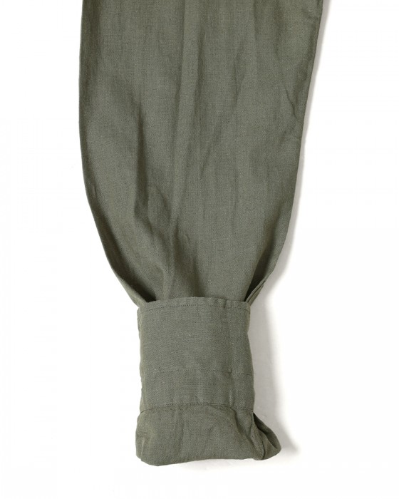 LUIGI BORRELLIリネンコットン セミワイドカラーシャツ【LUCIANO/ルチアーノ】17l