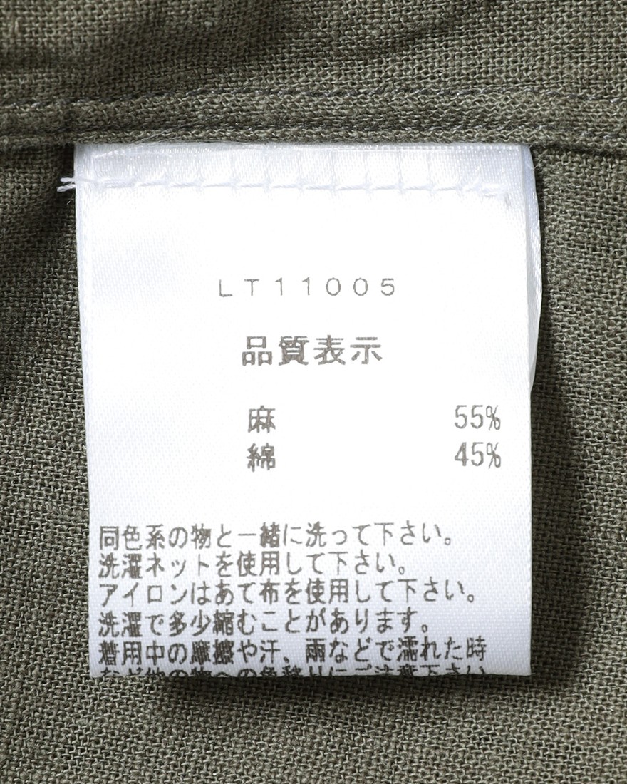 LUIGI BORRELLIリネンコットン セミワイドカラーシャツ【LUCIANO/ルチアーノ】19l