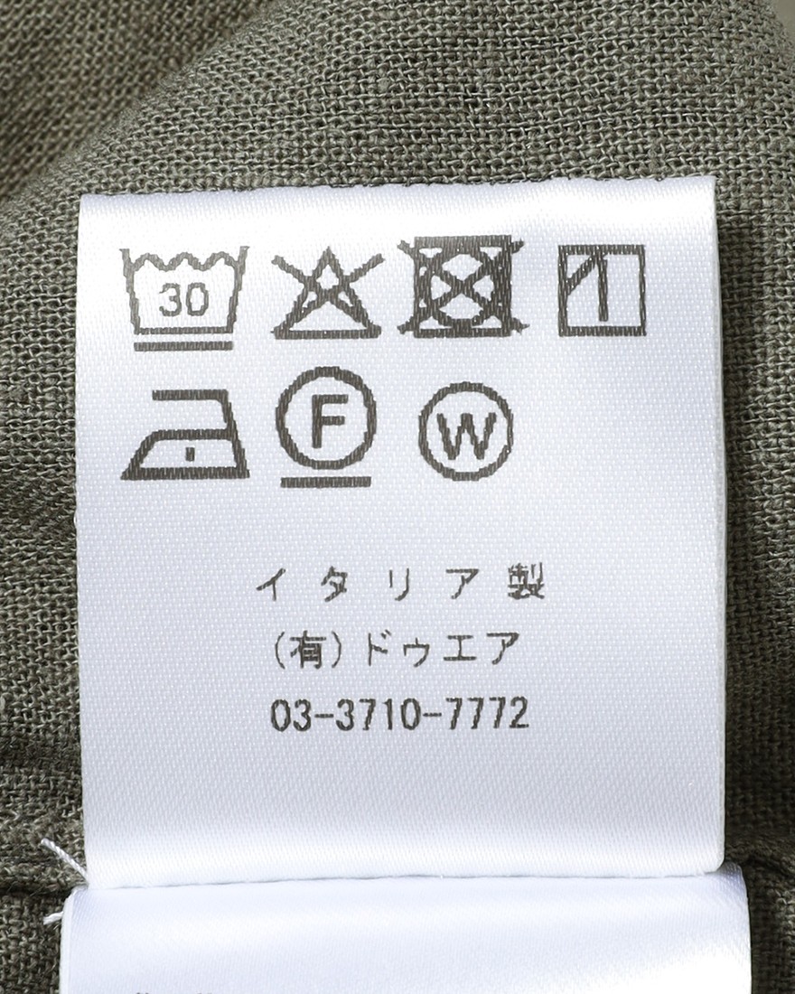 LUIGI BORRELLIリネンコットン セミワイドカラーシャツ【LUCIANO/ルチアーノ】20l