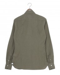 LUIGI BORRELLIリネンコットン セミワイドカラーシャツ【LUCIANO/ルチアーノ】mb_04l