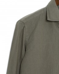 LUIGI BORRELLIリネンコットン セミワイドカラーシャツ【LUCIANO/ルチアーノ】mb_08l