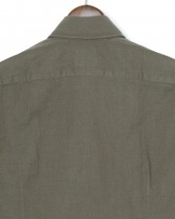 LUIGI BORRELLIリネンコットン セミワイドカラーシャツ【LUCIANO/ルチアーノ】mb_09l