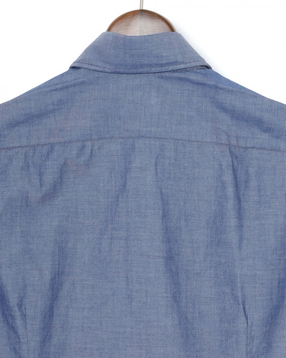 LUIGI BORRELLIコットン セミワイドカラーシャツ【LUCIANO/ルチアーノ】08l