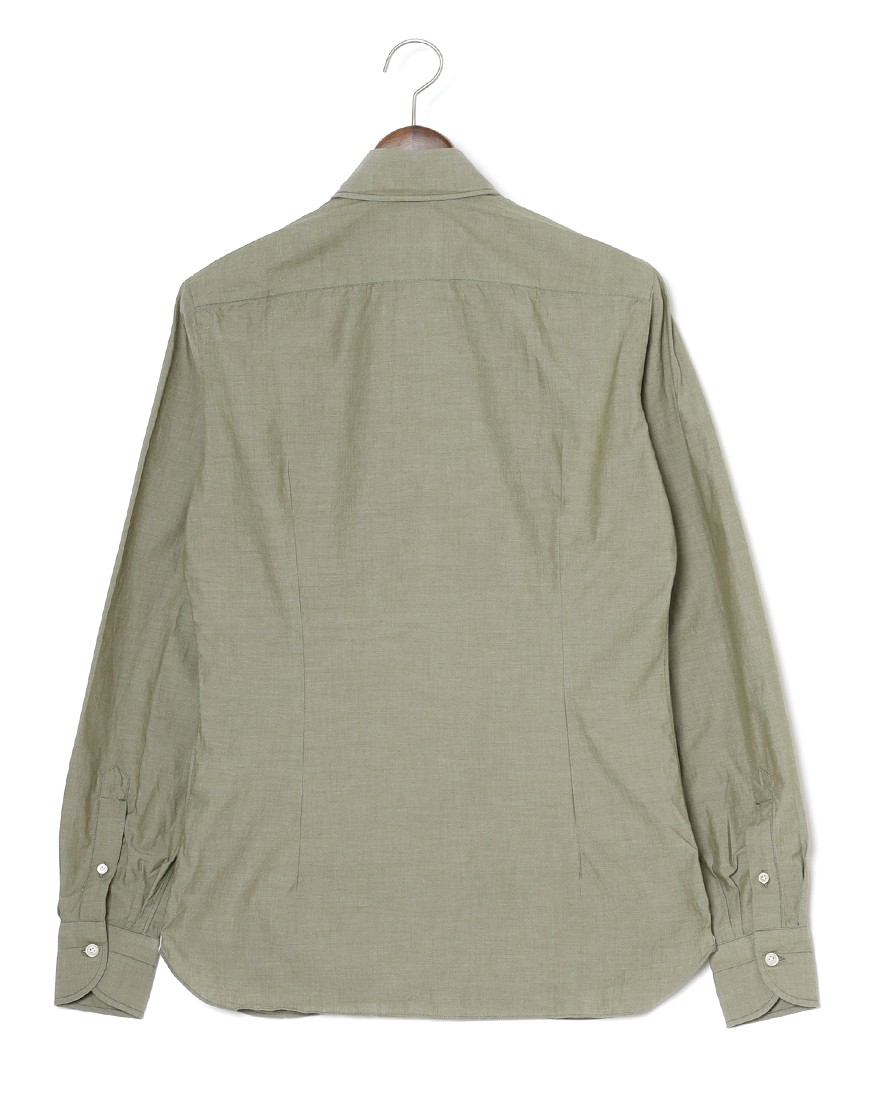 LUIGI BORRELLIコットン セミワイドカラーシャツ【LUCIANO/ルチアーノ】20l