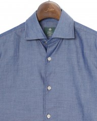 LUIGI BORRELLIコットン セミワイドカラーシャツ【LUCIANO/ルチアーノ】mb_05l