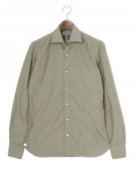 LUIGI BORRELLIコットン セミワイドカラーシャツ【LUCIANO/ルチアーノ】mb_c1