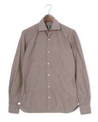 LUIGI BORRELLIコットン セミワイドカラーシャツ【LUCIANO/ルチアーノ】mb_c2