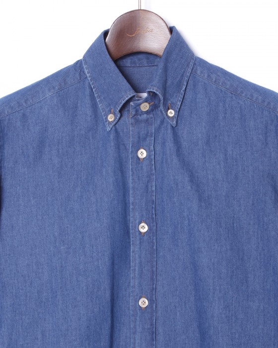 ERRICO FORMICOLAコットン シャンブレー BDシャツ【LUCA】03l