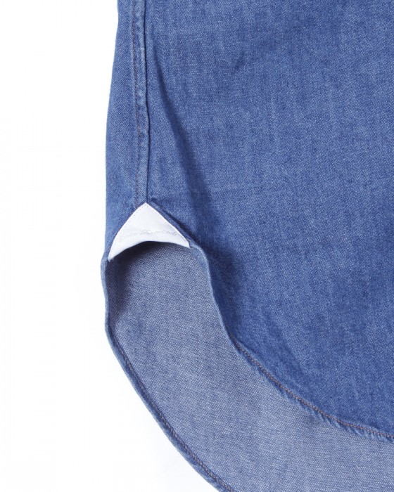 ERRICO FORMICOLAコットン シャンブレー BDシャツ【LUCA】07l