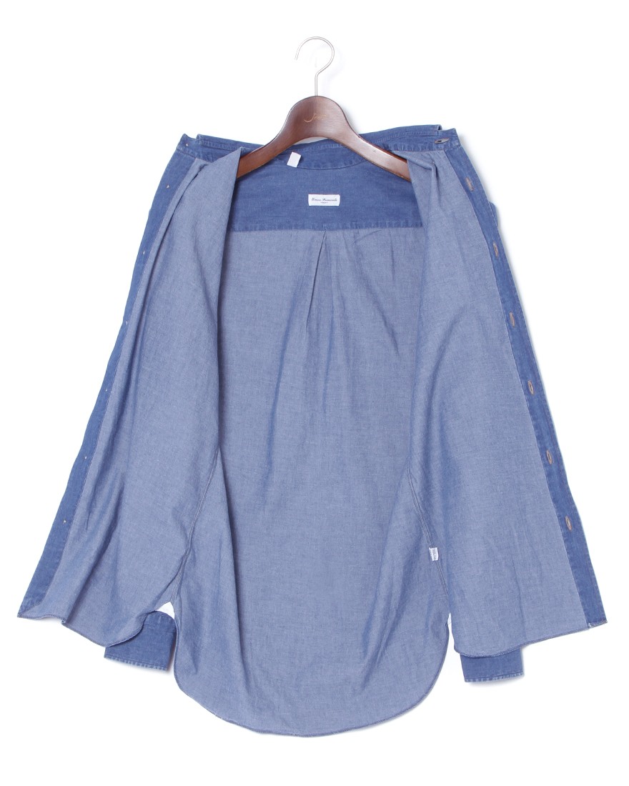 ERRICO FORMICOLAコットン シャンブレー BDシャツ【LUCA】08l