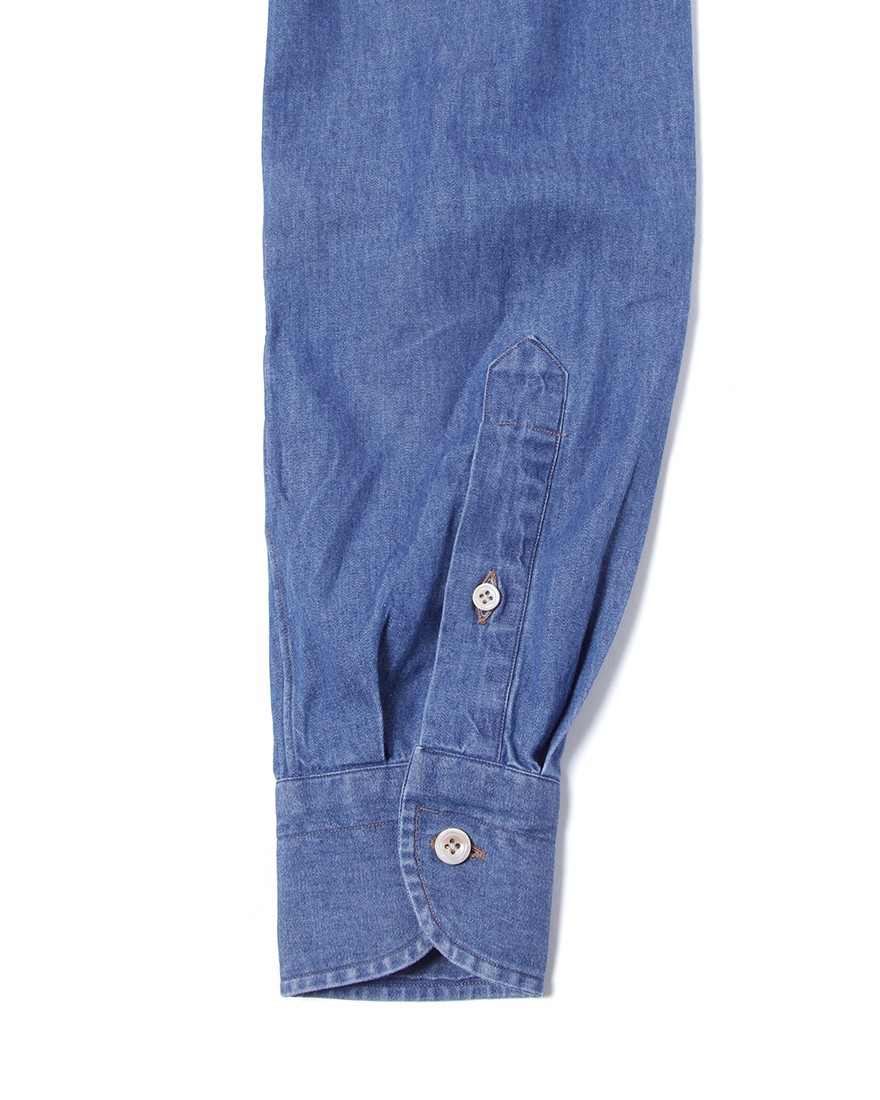 ERRICO FORMICOLAコットン シャンブレー BDシャツ【LUCA】11l