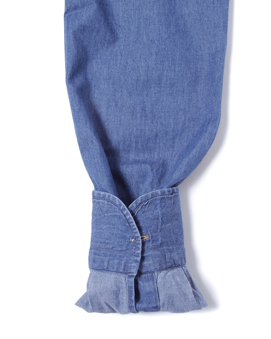 ERRICO FORMICOLAコットン シャンブレー BDシャツ【LUCA】12l