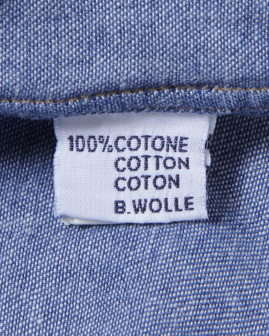 ERRICO FORMICOLAコットン シャンブレー BDシャツ【LUCA】14l