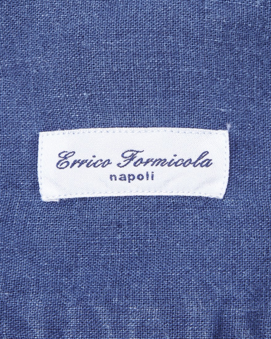 ERRICO FORMICOLAコットンリネン シャンブレー BDシャツ【LUCA】07l