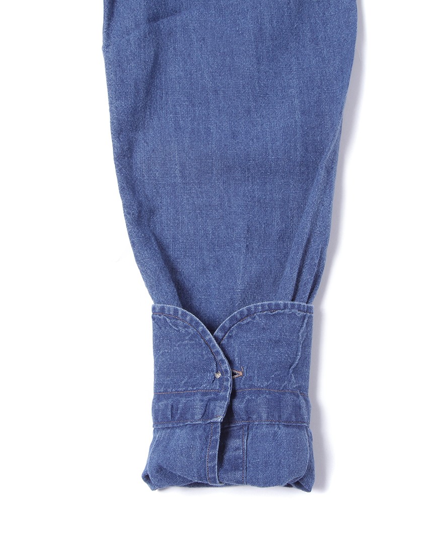 ERRICO FORMICOLAコットンリネン シャンブレー BDシャツ【LUCA】10l