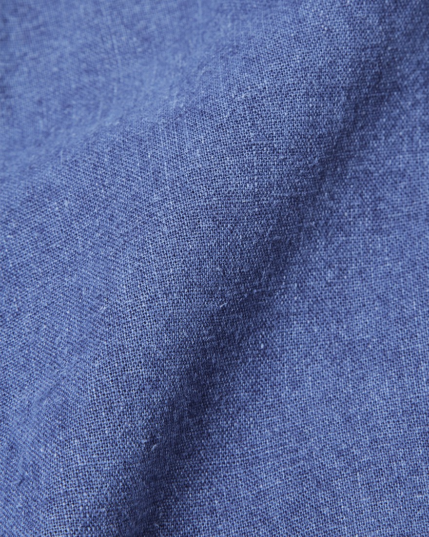 ERRICO FORMICOLAコットンリネン シャンブレー BDシャツ【LUCA】12l