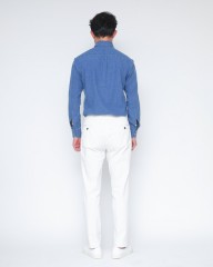 ERRICO FORMICOLAコットンリネン シャンブレー BDシャツ【LUCA】mb_18l