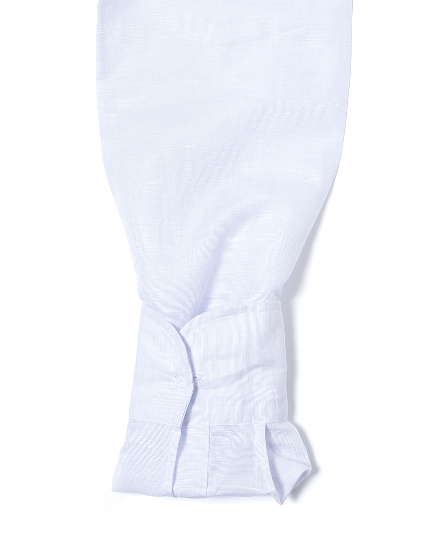 ERRICO FORMICOLAコットンリネン レギュラーカラーシャツ【HUGO】13l