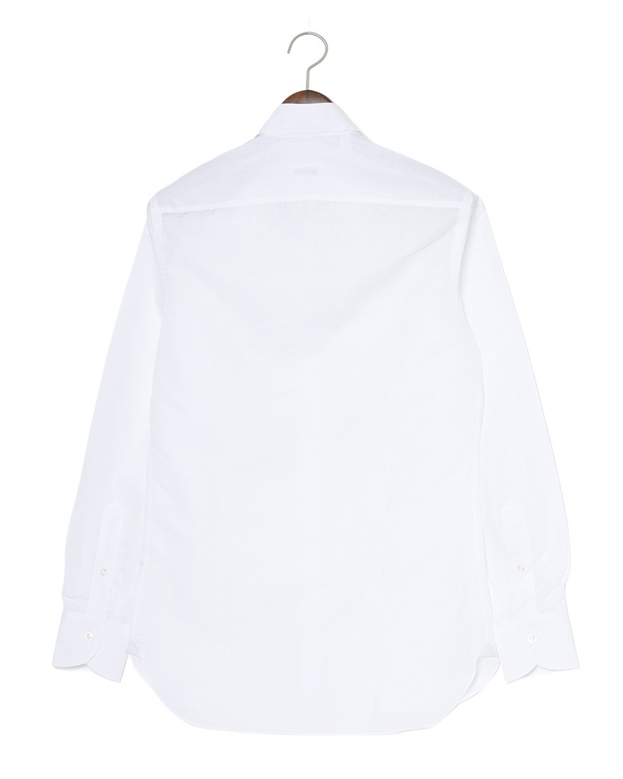 ERRICO FORMICOLAコットンリネン レギュラーカラーシャツ【HUGO】19l