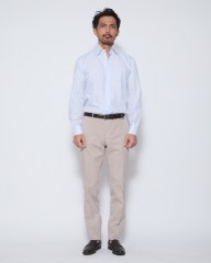 ERRICO FORMICOLAコットンリネン レギュラーカラーシャツ【HUGO】mb_21l