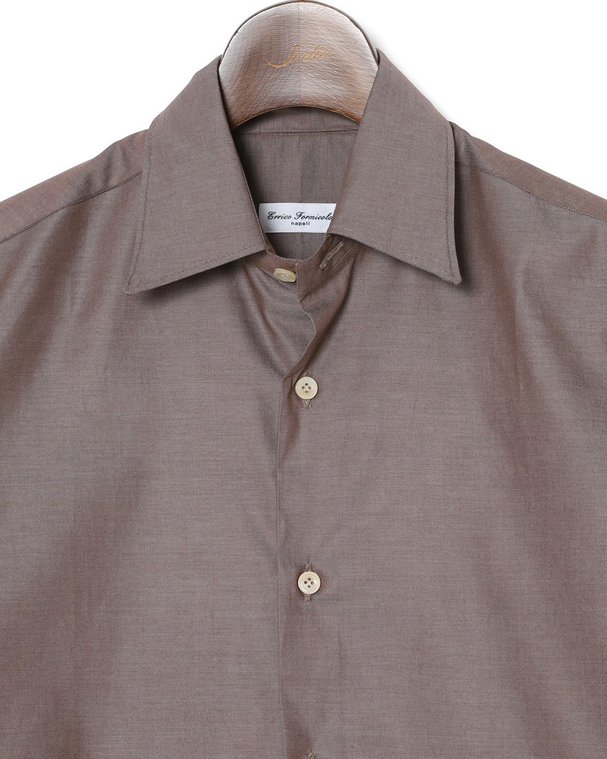 ERRICO FORMICOLAコットン  レギュラーカラーシャツ【HUGO】06l