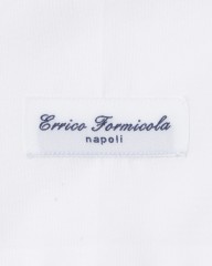 ERRICO FORMICOLAホワイト ソリッド タブカラーシャツ 【HUMPHREY】mb_10l