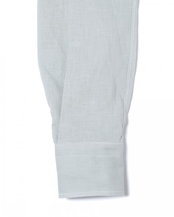 ERRICO FORMICOLA反染めリネン ソリッド レギュラーカラーシャツ【HUGO】12l