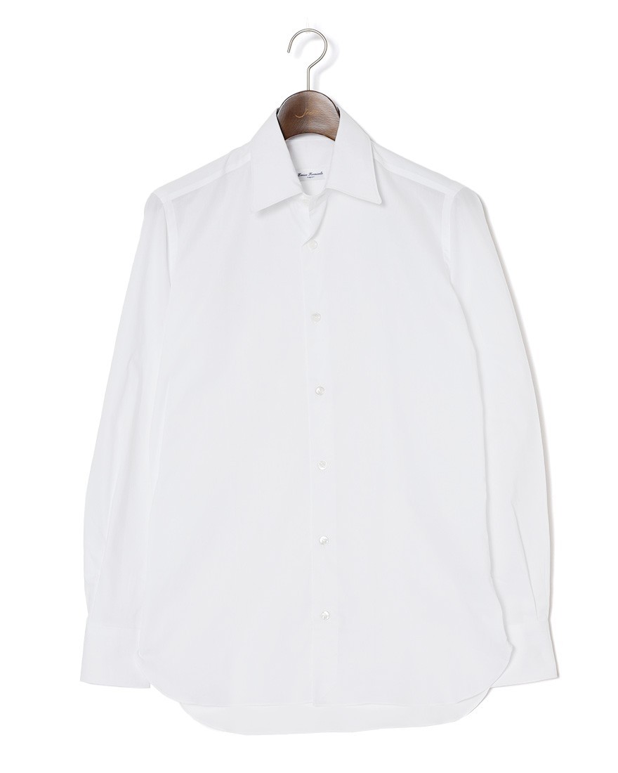 ERRICO FORMICOLAコットンオックス レギュラーカラーシャツ【HUGO】ma