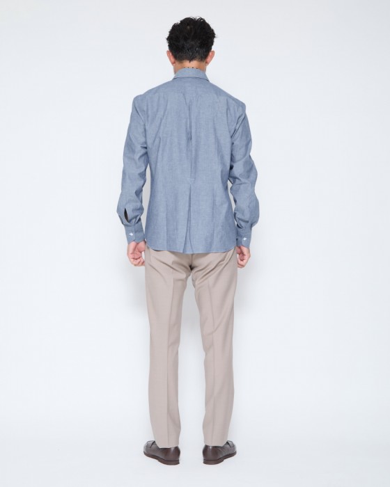 ERRICO FORMICOLAコットンシャンブレー ジャンニシャツ 【GIANNI】03l