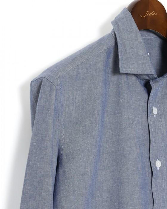 ERRICO FORMICOLAコットンシャンブレー ジャンニシャツ 【GIANNI】07l