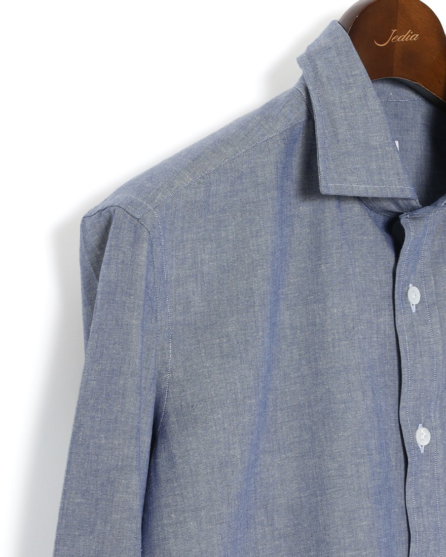 ERRICO FORMICOLAコットンシャンブレー ジャンニシャツ 【GIANNI】07l