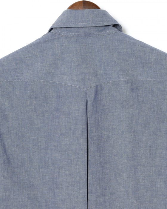 ERRICO FORMICOLAコットンシャンブレー ジャンニシャツ 【GIANNI】10l