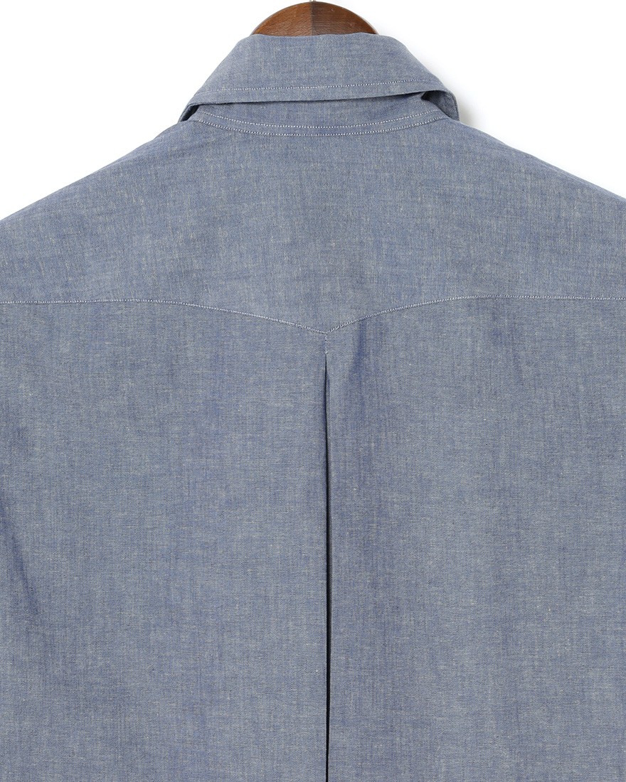 ERRICO FORMICOLAコットンシャンブレー ジャンニシャツ 【GIANNI】10l