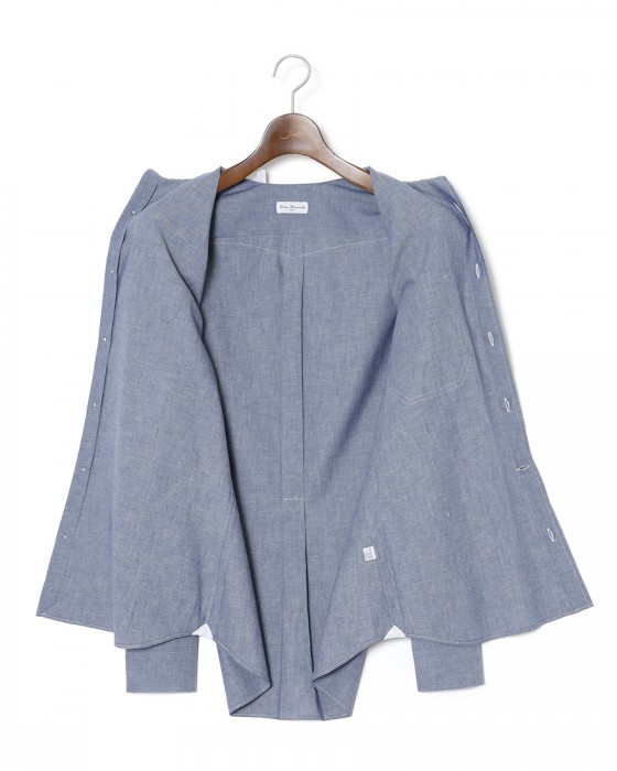 ERRICO FORMICOLAコットンシャンブレー ジャンニシャツ 【GIANNI】12l