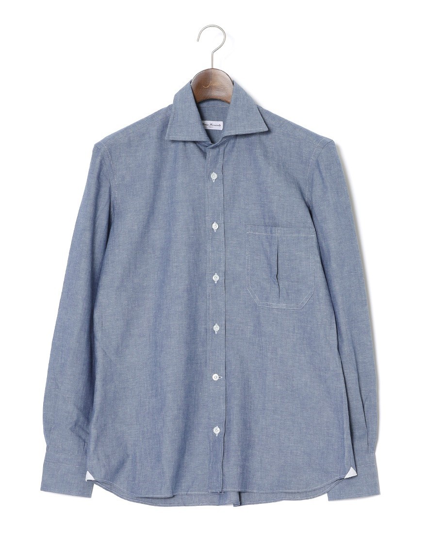 ERRICO FORMICOLAコットンシャンブレー ジャンニシャツ 【GIANNI】ma
