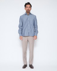ERRICO FORMICOLAコットンシャンブレー ジャンニシャツ 【GIANNI】mb_01l
