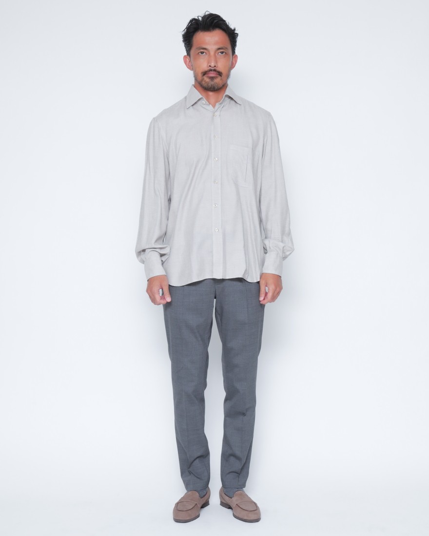 ERRICO FORMICOLAモダールウール ジャンニシャツ 【GIANNI】01l